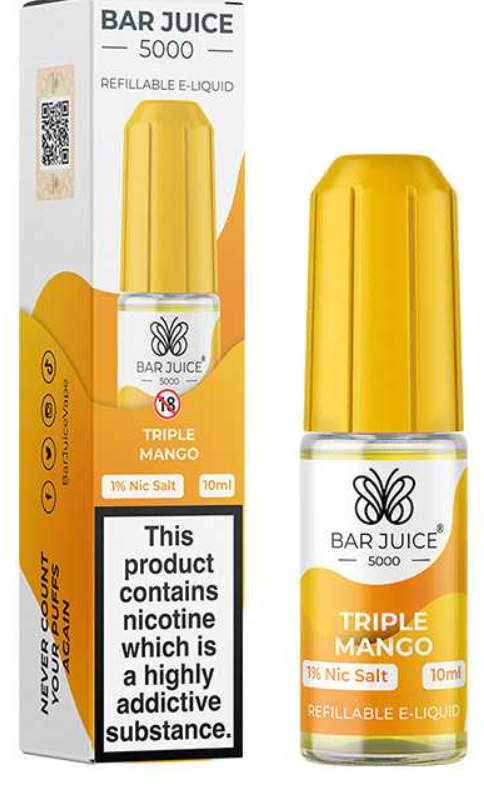 10mg Bar Juice 5000 Nic Salts 10ml (40VG/60PG)