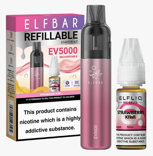 Elf Bar EV5000 Disposable Pod Kit + 20mg ElfLiq Salt