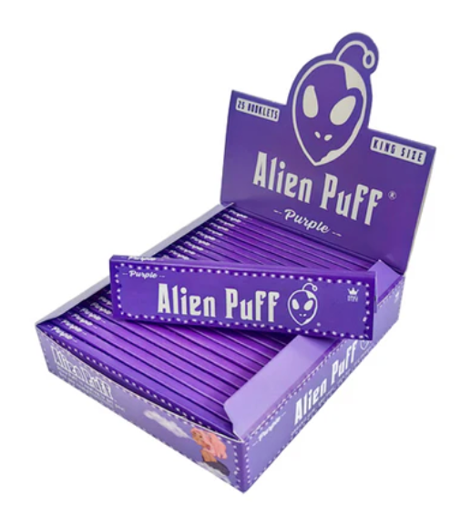 33 Alien Puff King Size Purple Rolling Papers