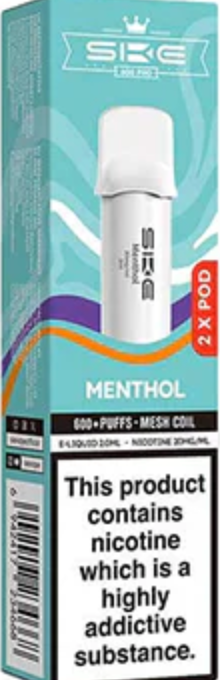 20mg SKE Crystal Pro Replacement Prefilled Pods 2ml 1200 Puffs