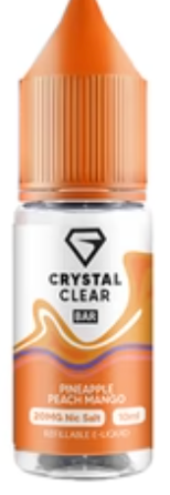 20mg Crystal Clear Bar Salt 10ml (50VG/50PG