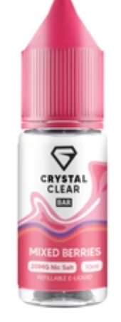 20mg Crystal Clear Bar Salt 10ml (50VG/50PG