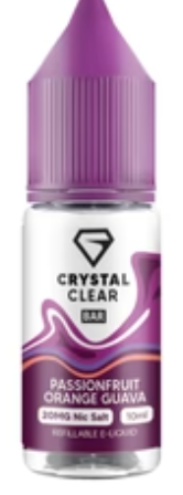 20mg Crystal Clear Bar Salt 10ml (50VG/50PG