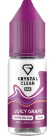 20mg Crystal Clear Bar Salt 10ml (50VG/50PG