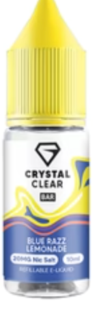 20mg Crystal Clear Bar Salt 10ml (50VG/50PG