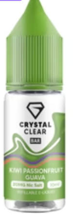 20mg Crystal Clear Bar Salt 10ml (50VG/50PG