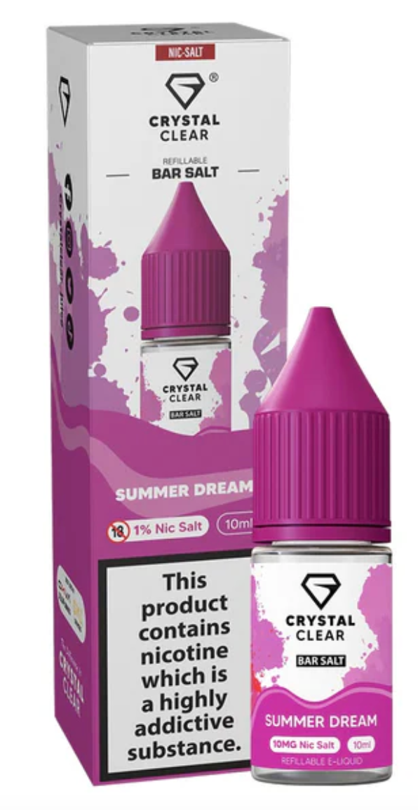 20mg Crystal Clear Bar Salt 10ml (50VG/50PG