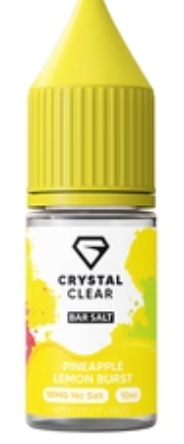 20mg Crystal Clear Bar Salt 10ml (50VG/50PG