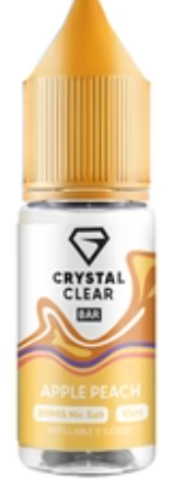 20mg Crystal Clear Bar Salt 10ml (50VG/50PG