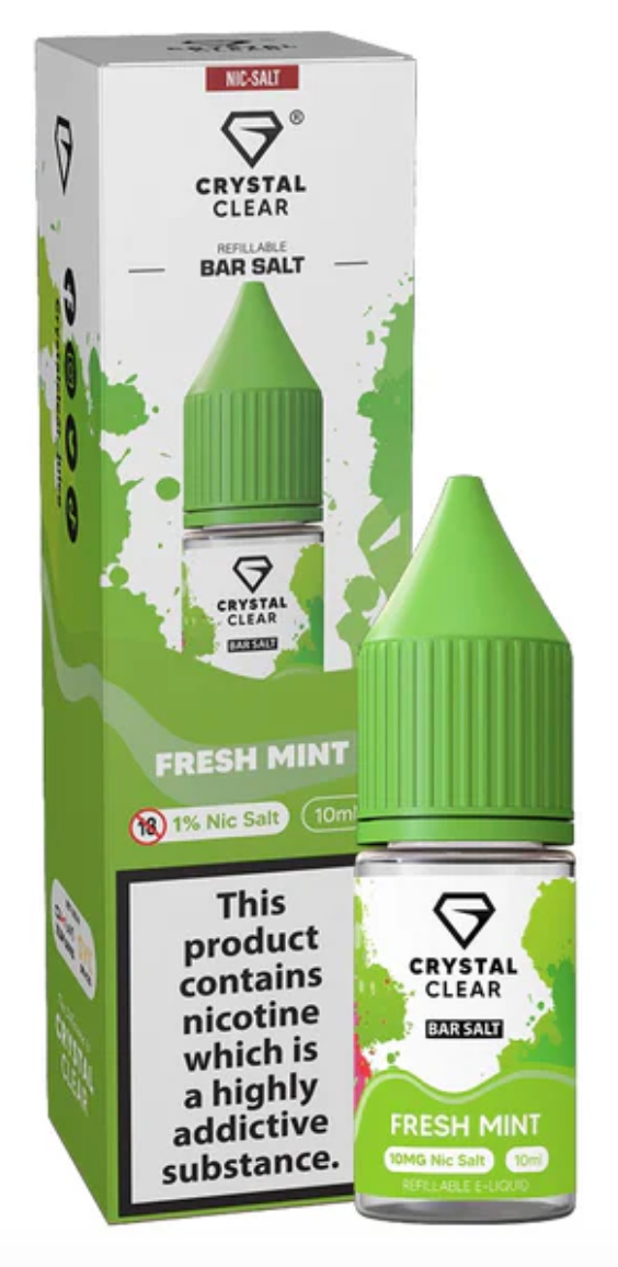20mg Crystal Clear Bar Salt 10ml (50VG/50PG