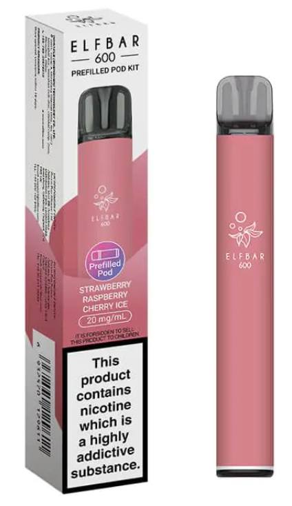 20mg Elf Bar 600 Prefilled Pod Vape Kit 600 Puffs