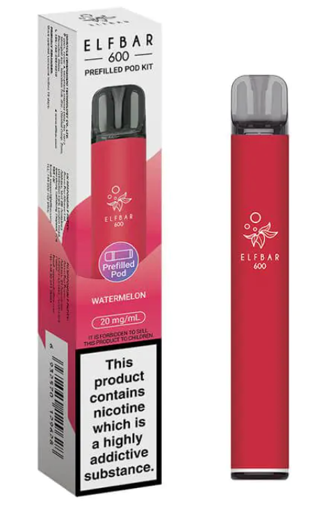20mg Elf Bar 600 Prefilled Pod Vape Kit 600 Puffs