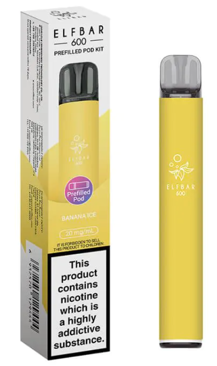 20mg Elf Bar 600 Prefilled Pod Vape Kit 600 Puffs