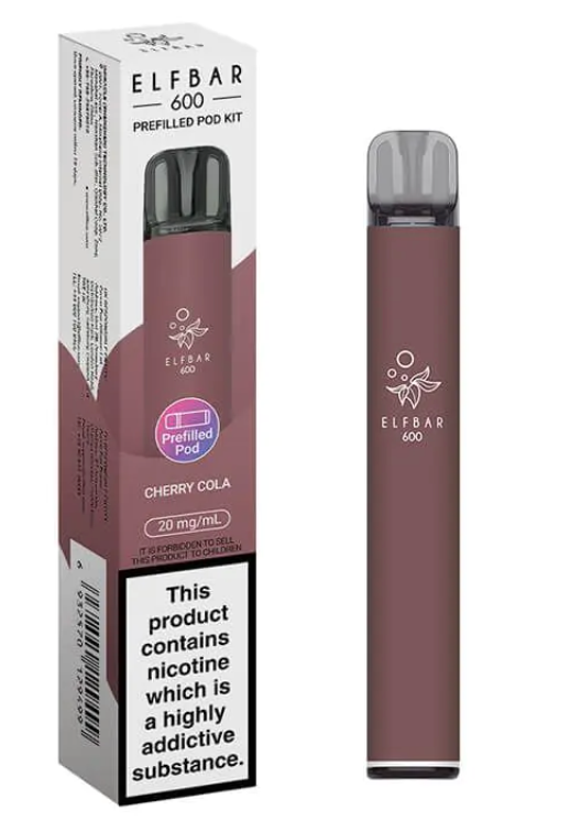 20mg Elf Bar 600 Prefilled Pod Vape Kit 600 Puffs