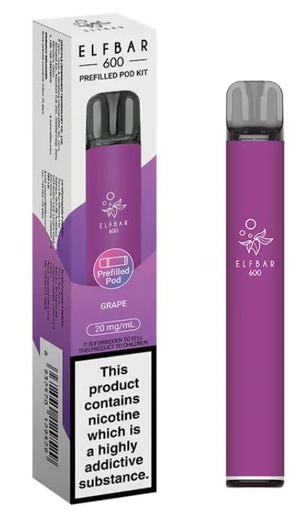 20mg Elf Bar 600 Prefilled Pod Vape Kit 600 Puffs