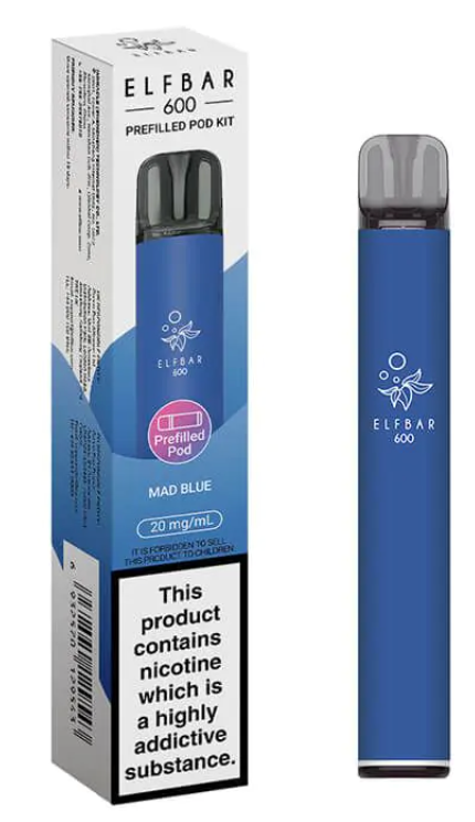 20mg Elf Bar 600 Prefilled Pod Vape Kit 600 Puffs