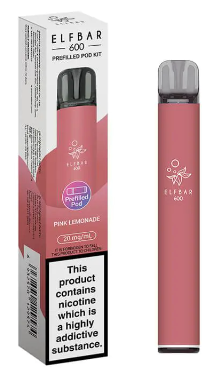 20mg Elf Bar 600 Prefilled Pod Vape Kit 600 Puffs