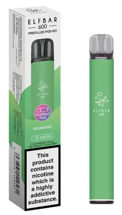 20mg Elf Bar 600 Prefilled Pod Vape Kit 600 Puffs