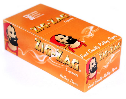 50 Zig-Zag Liquorice Regular Size Rolling Papers