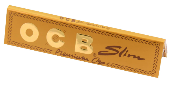 50 OCB Premium King Size Slim Gold Papers