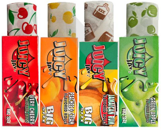 24 Juicy Jay Big Size Flavoured 5M Rolls - Full Box