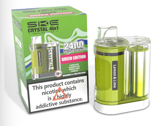 20mg SKE Crystal 4in1 2400 Pod Vape Kit 2400 Puffs