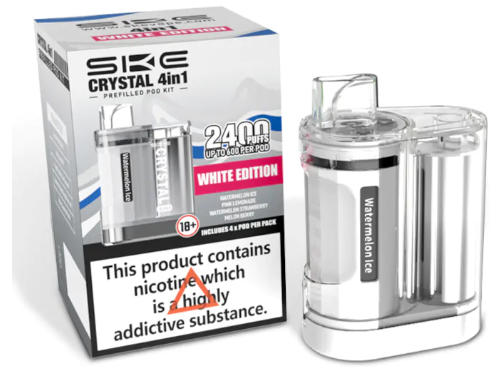 20mg SKE Crystal 4in1 2400 Pod Vape Kit 2400 Puffs