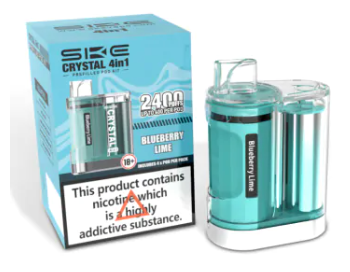 20mg SKE Crystal 4in1 2400 Pod Vape Kit 2400 Puffs