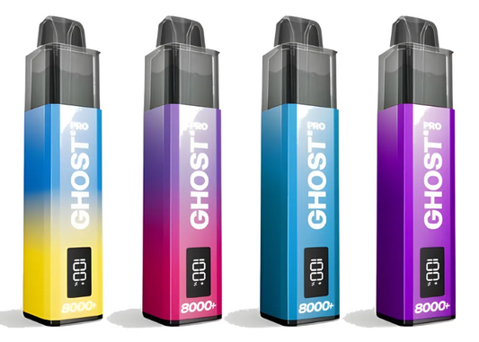 20mg Ghost Pro 8000+ By Vapes Bars Prefilled Pod Vape Kit