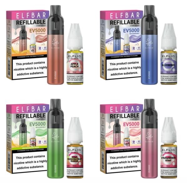 Elf Bar EV5000 Disposable Pod Kit + 20mg ElfLiq Salt