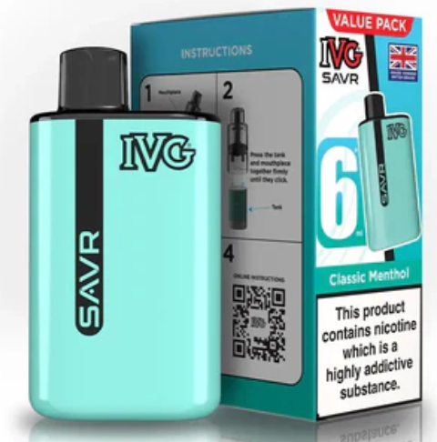 20mg IVG SAVR Prefilled Pod Vape Kit 3000 Puffs
