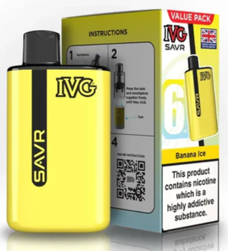 20mg IVG SAVR Prefilled Pod Vape Kit 3000 Puffs