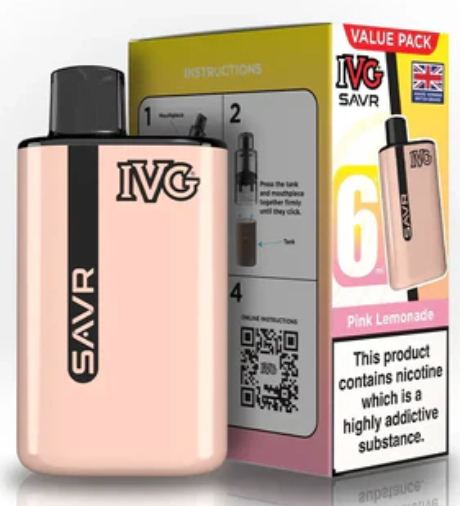 20mg IVG SAVR Prefilled Pod Vape Kit 3000 Puffs
