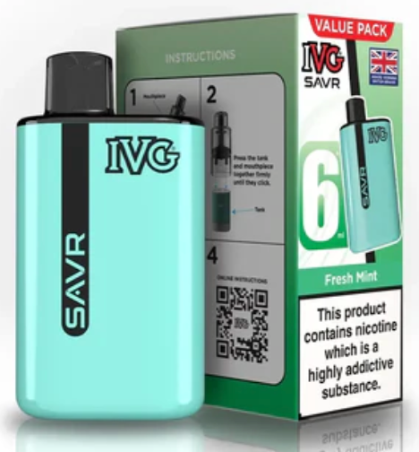 20mg IVG SAVR Prefilled Pod Vape Kit 3000 Puffs