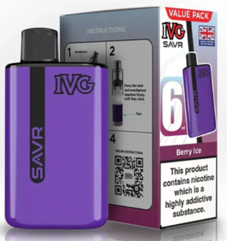 20mg IVG SAVR Prefilled Pod Vape Kit 3000 Puffs