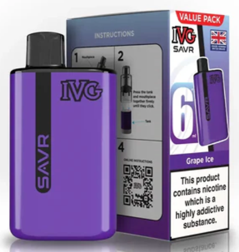 20mg IVG SAVR Prefilled Pod Vape Kit 3000 Puffs