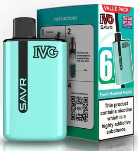 20mg IVG SAVR Prefilled Pod Vape Kit 3000 Puffs