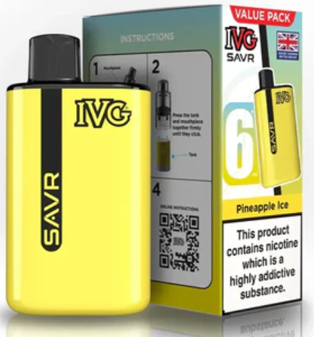 20mg IVG SAVR Prefilled Pod Vape Kit 3000 Puffs