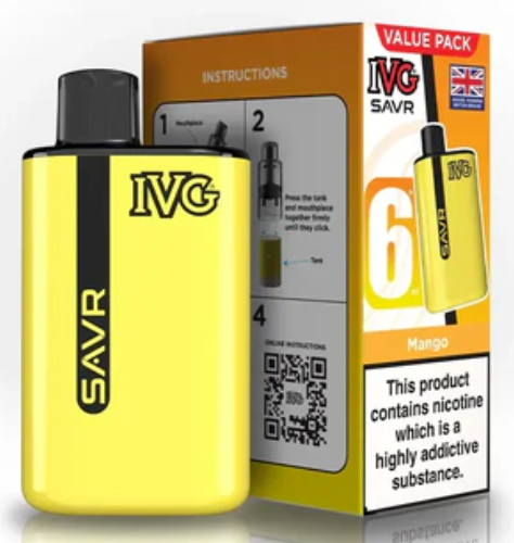 20mg IVG SAVR Prefilled Pod Vape Kit 3000 Puffs