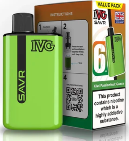 20mg IVG SAVR Prefilled Pod Vape Kit 3000 Puffs