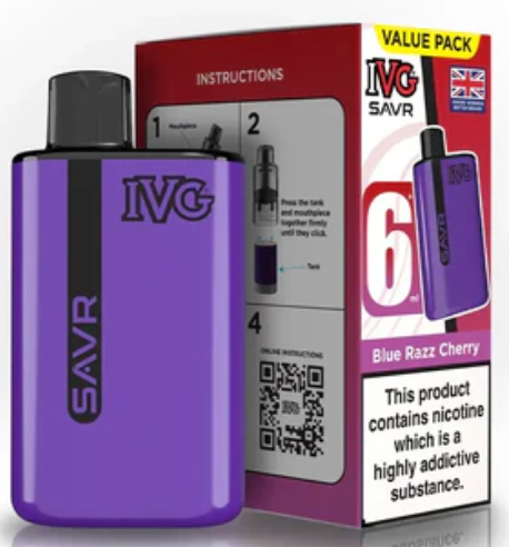 20mg IVG SAVR Prefilled Pod Vape Kit 3000 Puffs