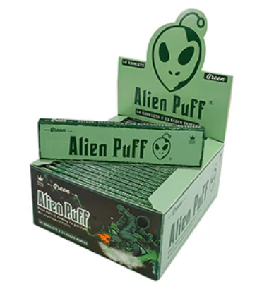 Alien Puff Kingsize Green Papers 50 Booklets