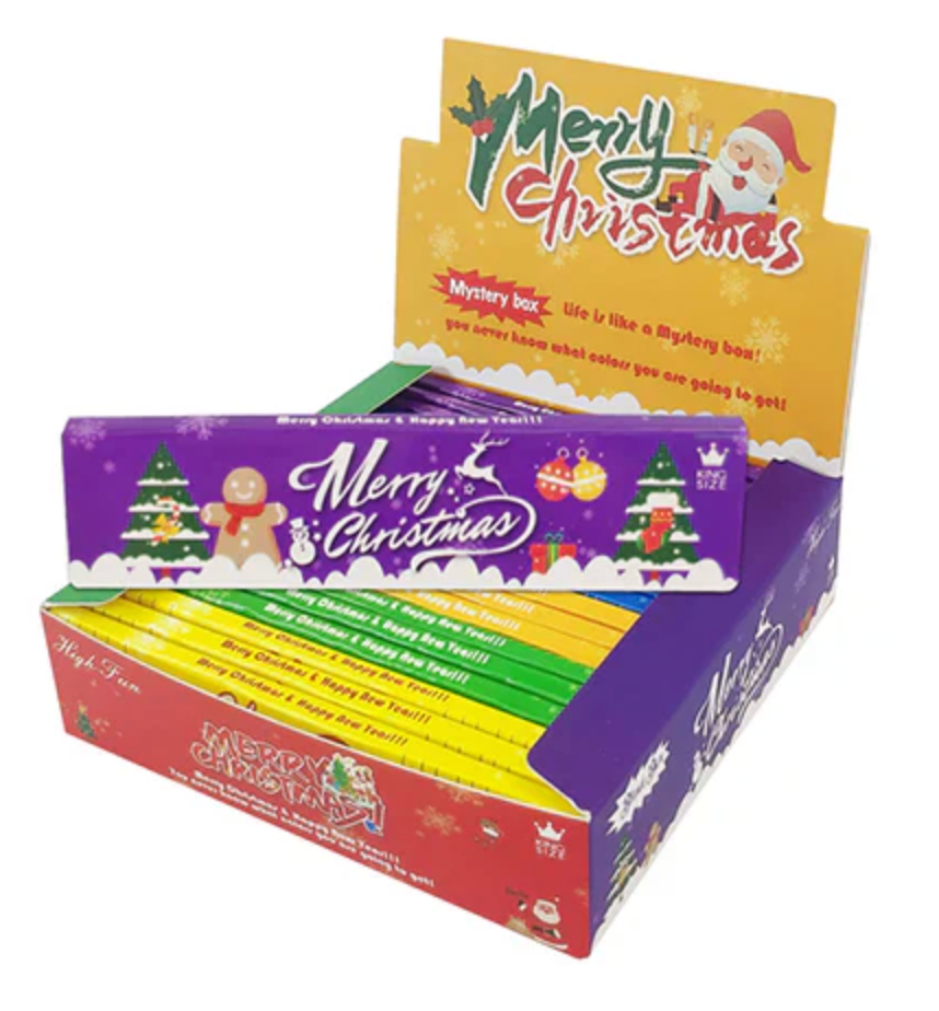 Alien Puff King Size Christmas Edition Mystery Box Rolling Papers 20 Booklets