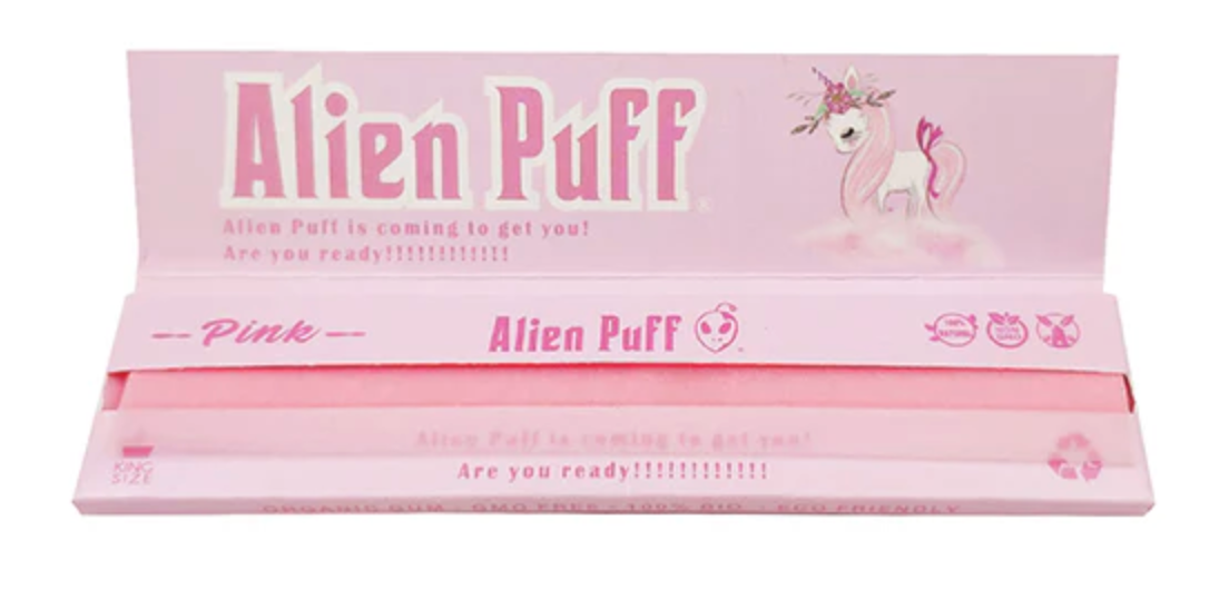 Alien Puff Pink King Size Papers 20 Booklets