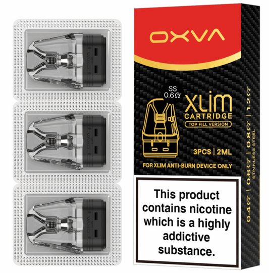 OXVA Xlim SS Replacement Pods (0.6Ohm, 0.8Ohm, 1.2Ohm)