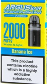 20mg Voopoo Argus Bar Neon 2K Prefilled Pods
