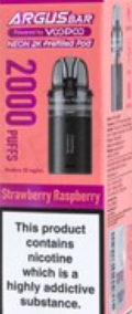 20mg Voopoo Argus Bar Neon 2K Prefilled Pods