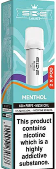 20mg SKE Crystal Pro Replacement Prefilled Pods 2ml 1200 Puffs