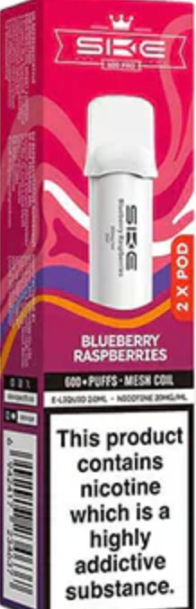 20mg SKE Crystal Pro Replacement Prefilled Pods 2ml 1200 Puffs