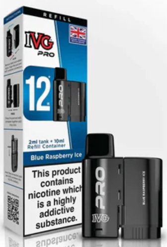 0mg IVG Pro 12 Refill Pods 10000 Puffs